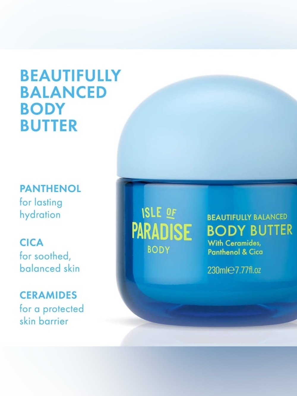 Isle of Paradise Beautifully Balanced Body Butter Blue 7.77 oz